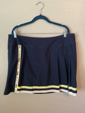 FILA Navy Skort with lime green & White Trim